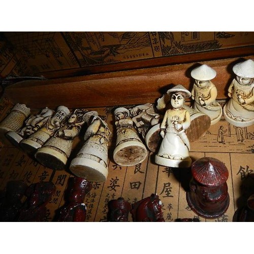 649 - A quantity of Chinese chess pieces. A/F