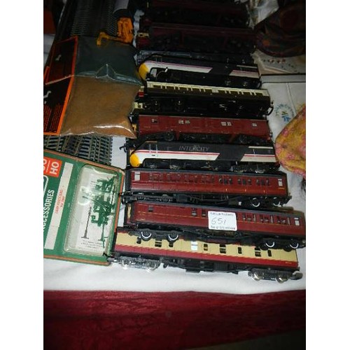 651 - A quantity of railway coaches.