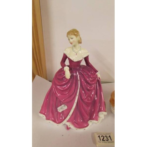 1231 - Two Royal Doulton figurines, Belle HN4235 and Sandra HN2275.