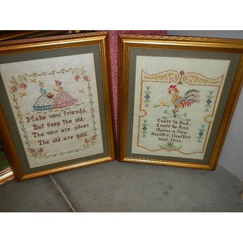 321 - A good lot of cross stitch pictures.   COLLECT ONLY.