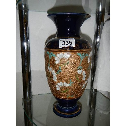 335 - A Royal Doulton vase, a/f (damage under rim)