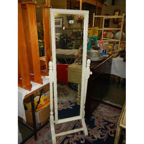 602 - A cheval mirror.  COLLECT ONLY.