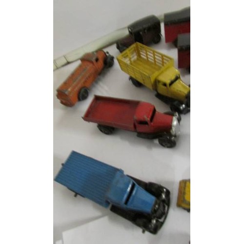 1326 - A selection of post war Dinky toys including 25 series lorries, Austin Seven, Vauxhall etc.,