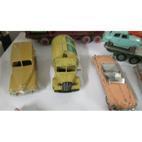 1327 - A selection of Dinky toys including Foden, Bedford, Mini, Cadillac etc.,