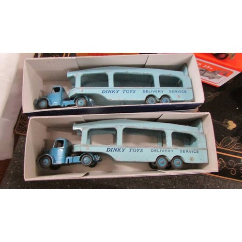 1333 - A selection of Playworn Dinky commercial vehicles in reproduction boxes.