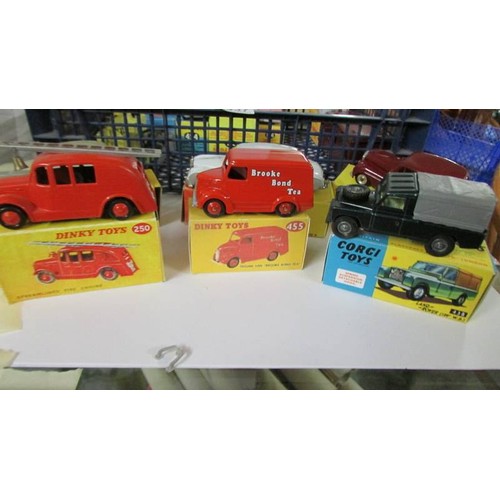 1337 - A selection of repainted Dinky and Corgi die-cast toys mostly in reproduction boxes.