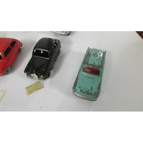 1347 - Nine 1950/60's Dinky toys, mostly repainted.