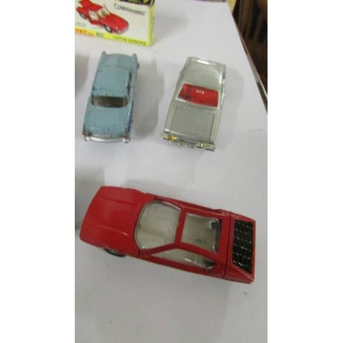 1350 - A quantity of mainly 1970's Dinky toys including boxed 218 Lotus Europa, 221 Corvette Stingray etc.,