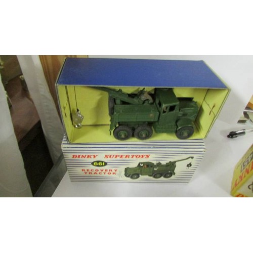 1353 - Four Dinky's in good condition, in original boxes.  285 fire engine, 978 refuse wagon, 451 Johnson r... 