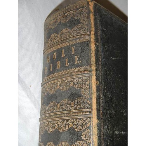 608 - A late 19th century family Bible.