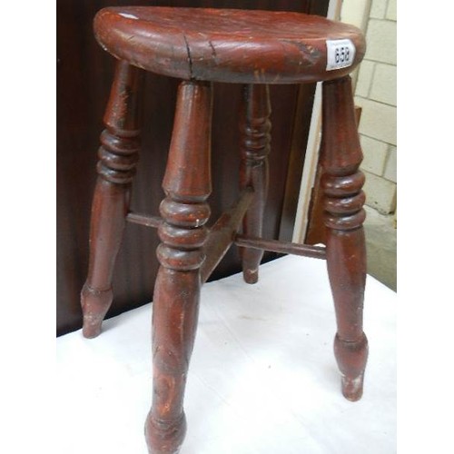 658 - A four legged kitchen stool, COLLECT ONLY.