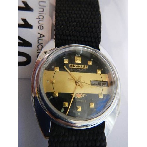 1140 - A good Citizen 21 jewel wrist watch in working order.