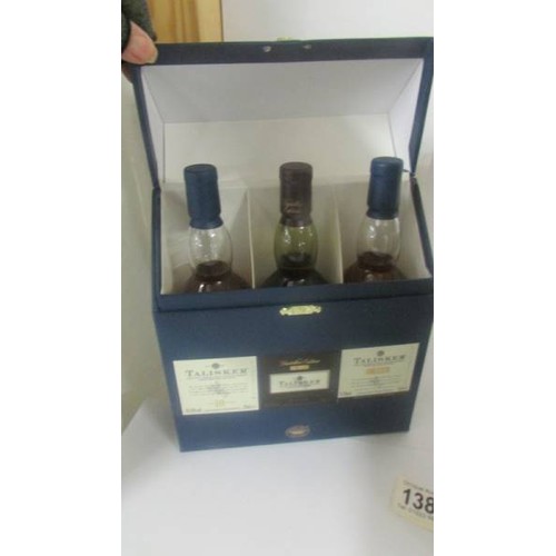 1383 - A boxed limited edition Talsiter single malt, aged 35 years, bottle No. 2647 of 3000 & a gift pack o... 