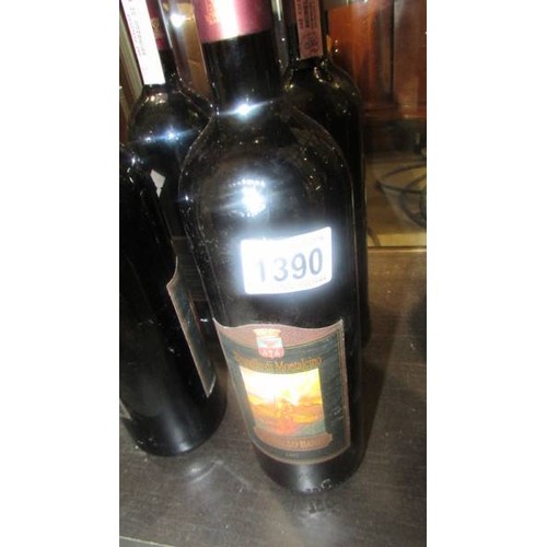 1390 - Six bottles of Castello Banfi 1997 red wine.  COLLECT ONLY.