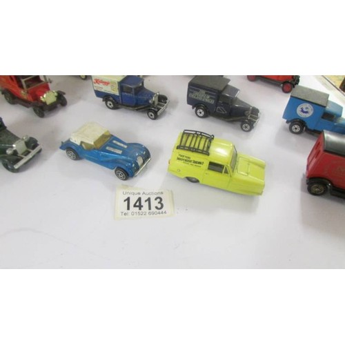 1413 - Twelve die cast model cars.