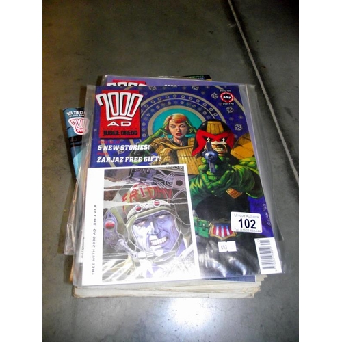 102 - A selection of 2000AD comics