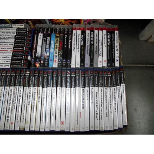 112 - Nintendo and PlayStation games console and large quantity of games. Collect Only