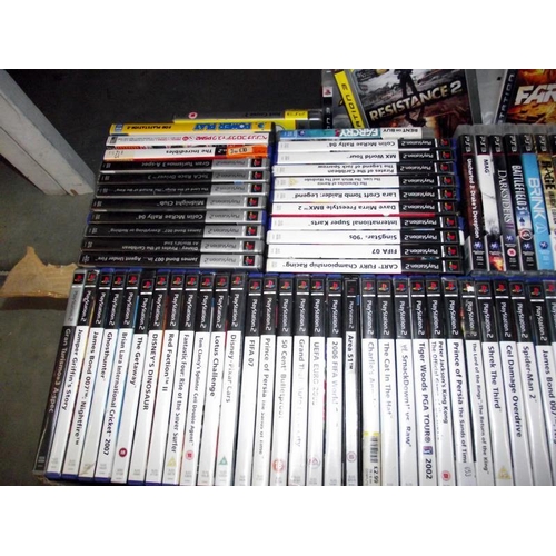 112 - Nintendo and PlayStation games console and large quantity of games. Collect Only