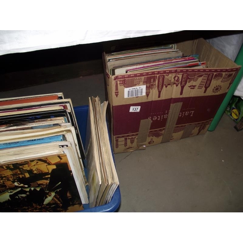 137 - 15 boxes of eclectic LP's