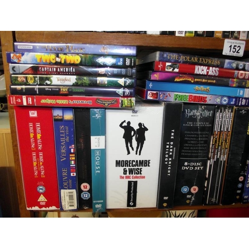 152 - A good varied selection of DVD's (includes some region 1)