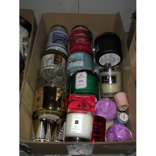 16 - A good lot of candles, candle holders, new packs of tissues, pot pourri etc (some candles have been ... 