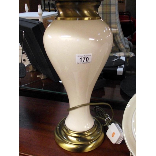 170 - A large ornate table lamp, total height 68.5cm COLLECT ONLY