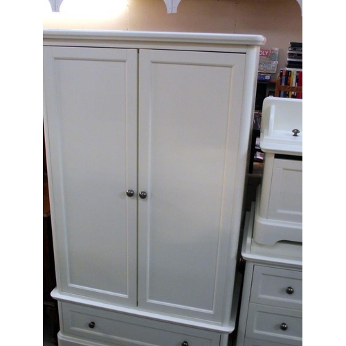 188 - A babies bedroom set comprising of wardrobe (height 189cm, width 105cm, depth 54cm), a changing mat/... 