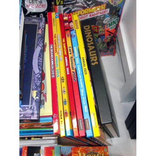 25 - A large selection of children's books/annuals including The Simpsons, Beano etc