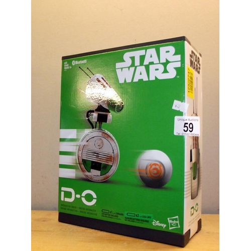 59 - A sealed Hasbro Star Wars Disney Bluetooth interactive droid