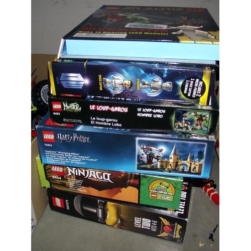 9 - 2 boxes of assorted Lego and quantity of empty boxes (unsure if boxes relate to Lego) includes part ... 