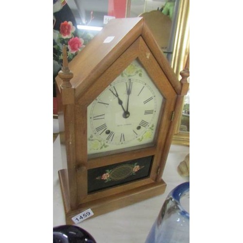 1459 - A vintage mantel clock marked Seth Thomas.