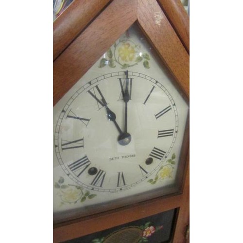 1459 - A vintage mantel clock marked Seth Thomas.