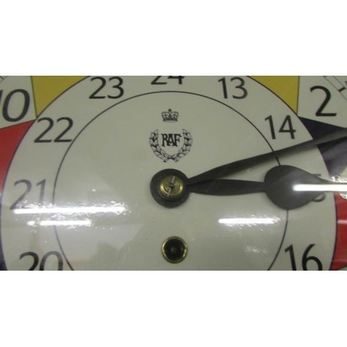 1465 - A chain driven R.A.F wall clock.