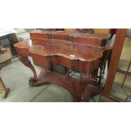 1475 - A mahogany Duchy style dressing table, COLLECT ONLY.