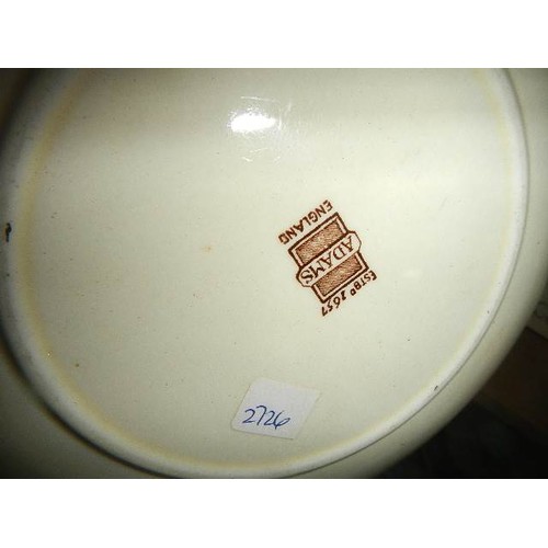 685 - Five series ware plates including Adam's and Doulton and a series ware cup.