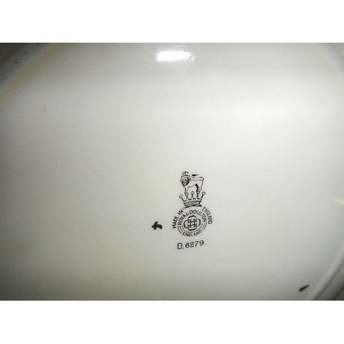 685 - Five series ware plates including Adam's and Doulton and a series ware cup.