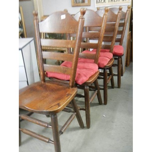 703 - A set of four dining chairs, COLLECT ONLY.