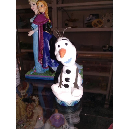 246 - 3 Disney traditions figures, Frozen figures including Sisters Forever