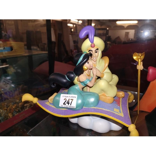 247 - 3 Disney Enchanting collection Aladdin figures including A whole new world