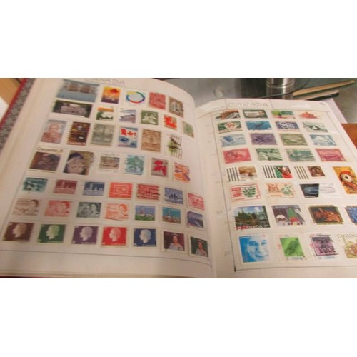 1491 - Four albums of world stamps.