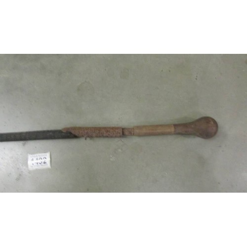 1492 - An old sword stick (sheath in very bad condition) COLLECT ONLY.