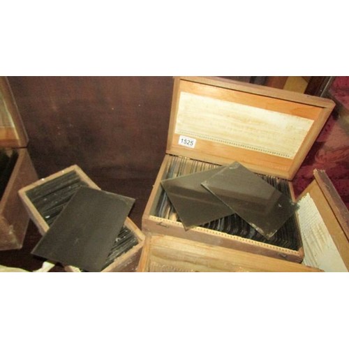 1525 - Six boxes of assorted glass slides. COLLECT ONLY.