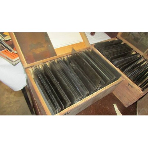 1525 - Six boxes of assorted glass slides. COLLECT ONLY.