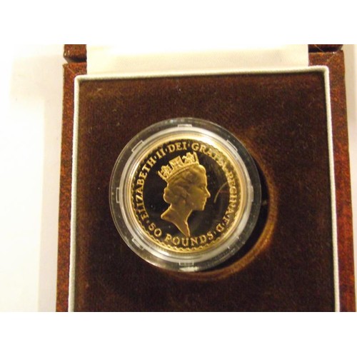 1179 - A Britannia half ounce gold proof coin, No. 00338.