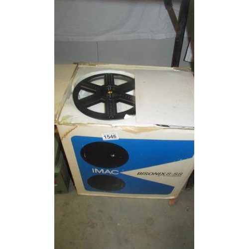 1546 - A boxed Iamc Bisomix 8-S8 sound projector.