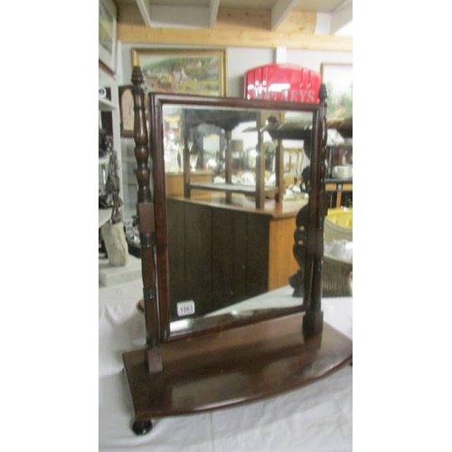 1563 - A Victorian mahogany toilet mirror, in good condition, COLLECT ONLY.