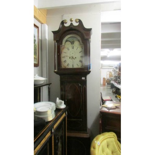 1578 - An 8 day Grandfather clock marked Robt. Jones, Connay. COLLECT ONLY.