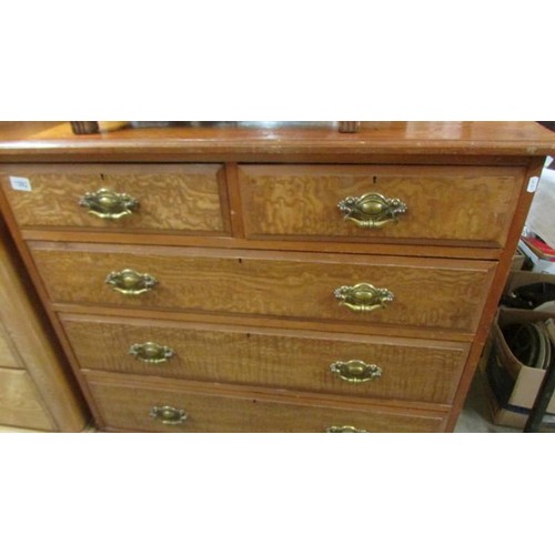 1592 - A two over three chest of drawers. COLLECT ONLY.