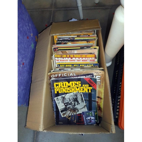 280 - Approximately 65 copies of True Crime magazines (mainly 1980's) & approximately 65 other vintage mag... 