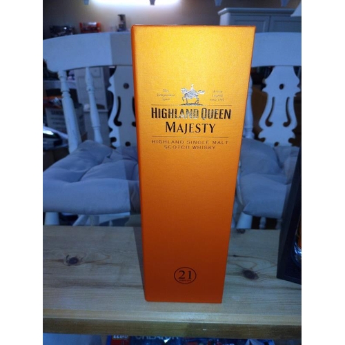 283 - A sealed bottle of Highland Queen Majesty 21 year old Scotch whisky